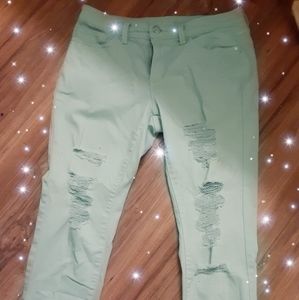 Pastel Mint Soft Girl Jeans 🍭